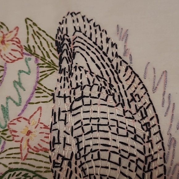 Vintage Hand Stitched Minnesota State Bird & Flower. - Picture 4 of 16